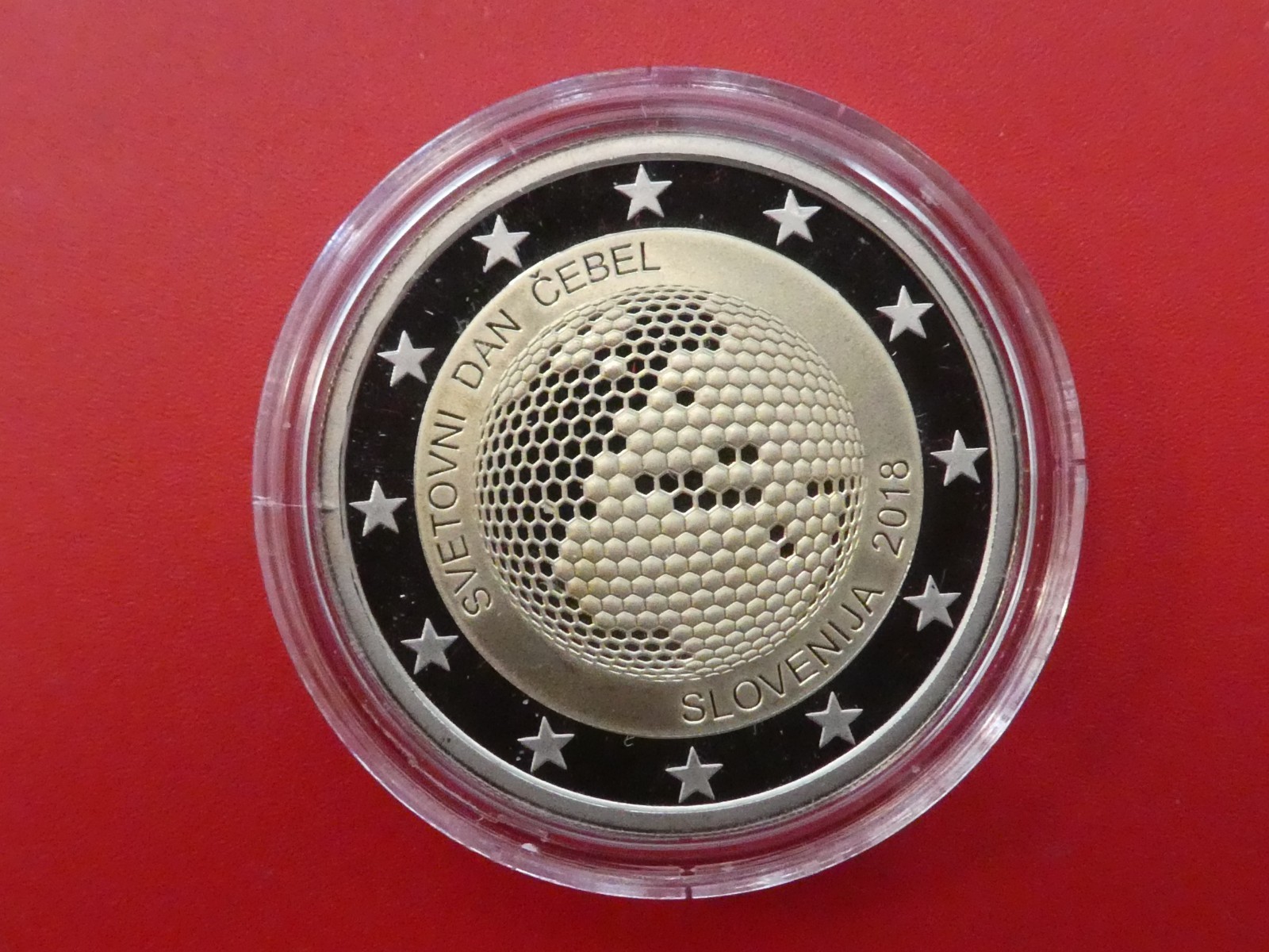 Slovénie, 2 euros, Journée mondiale des abeilles, 2018, PP, original