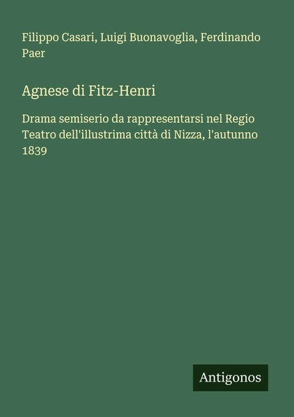 Filippo Casari (U. A.) | Agnese Di Fitz-Henri | Taschenbuch | Italienisch (2025)-image
