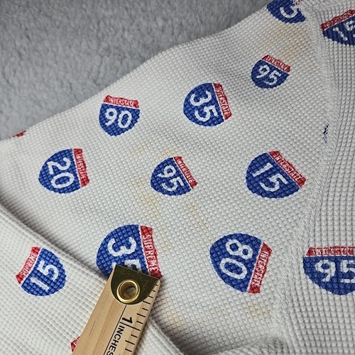 Supreme Interstate Waffle Thermal Long Sleeve Men's Size Medium White Streetwear - Picture 10 of 15