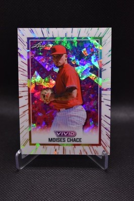 Moises Chace 1/1 2025 Leaf Vivid White Crystal Philadelphia Phillies