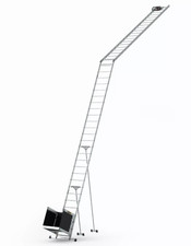 Drabest Ladder Hoist 12m w/ Transport Trolley 125kg Load Lift Winch Roofing