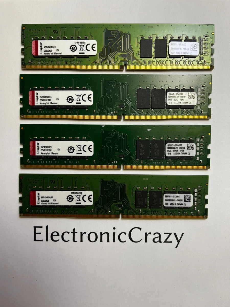 8GB kingston 1RX8 PC4 2400T SA1 11 KMKYF9 MIBS171939SNA   Mémory / ram
