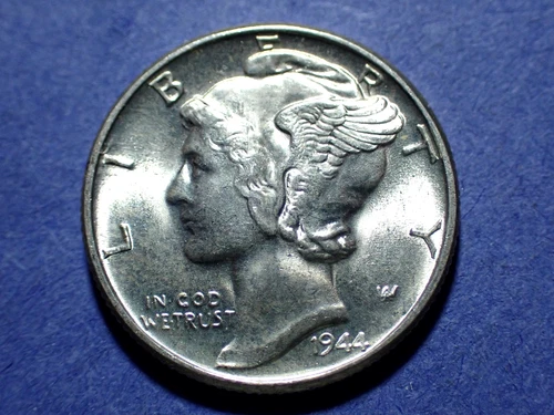 1944 Mercury Dime  Ch. BU+