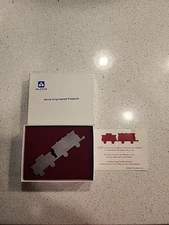 Aluminum Christmas Holiday Train Ornament from the Alcoa SAPA Cressona Corp