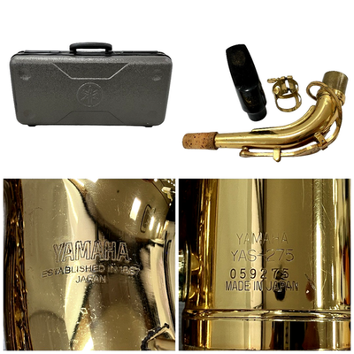Yamaha YAS-275 Alto Saxophone Wind Instrument w/ Case and