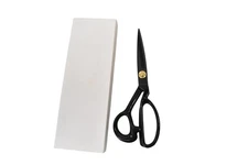 IHKFILAN Tailor Shears Dressmaker Fabric Scissors Black Brass Pivot Heavy Duty
