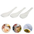 3 Pcs Bird's Nest Spoon Set Deep Soup Spoons Dessert Server Glass