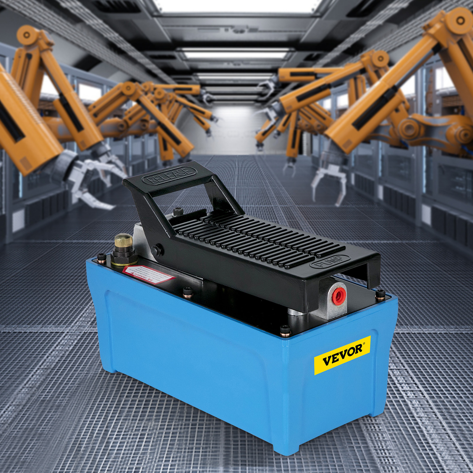 VEVOR Air Hydraulic Pump Power Pack Unit 10,000 PSI 103 In 3Cap