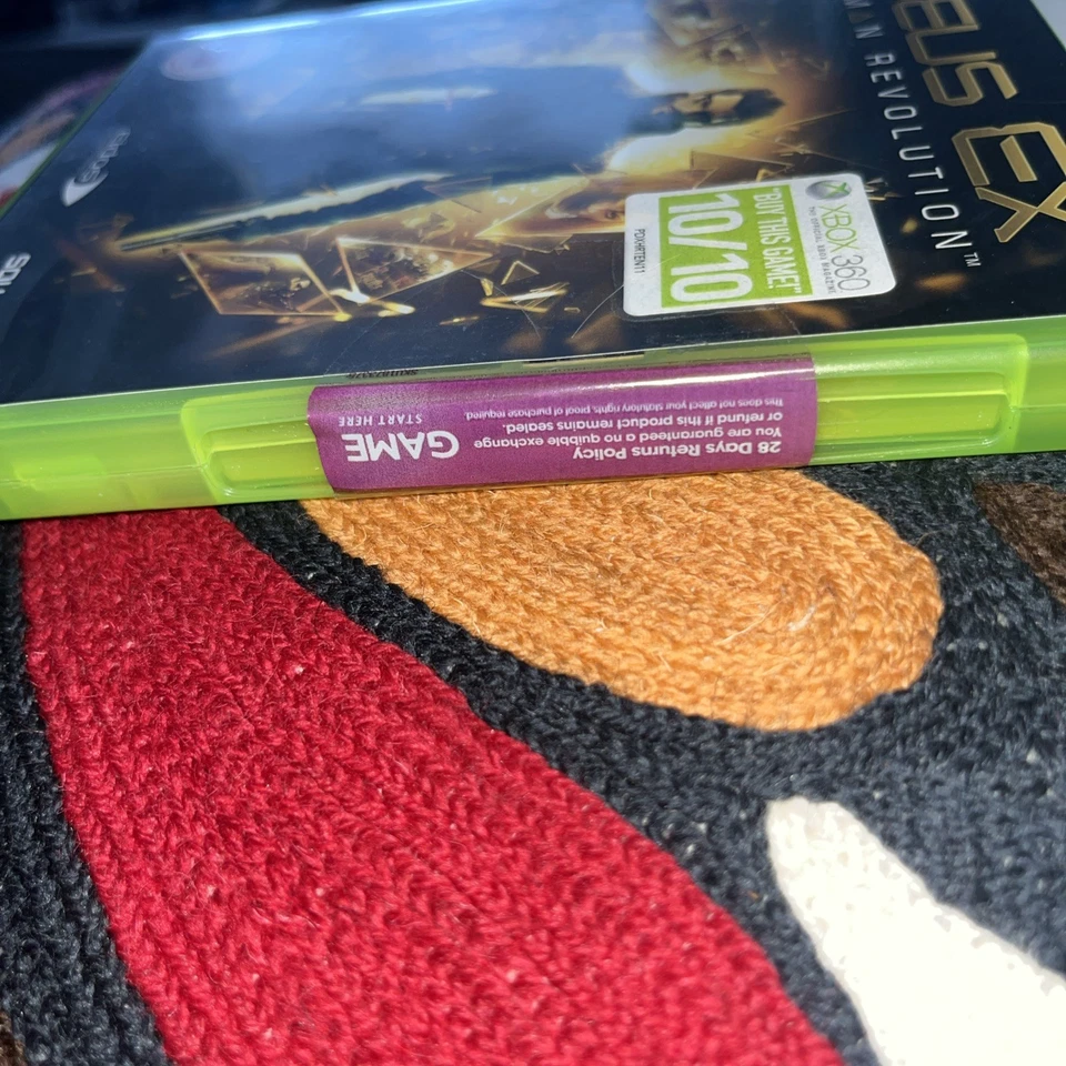 DEUS EX HUMAN REVOLUTION XBOX 360 BRAND NEW Sealed game sticker  - Image 3 of 4