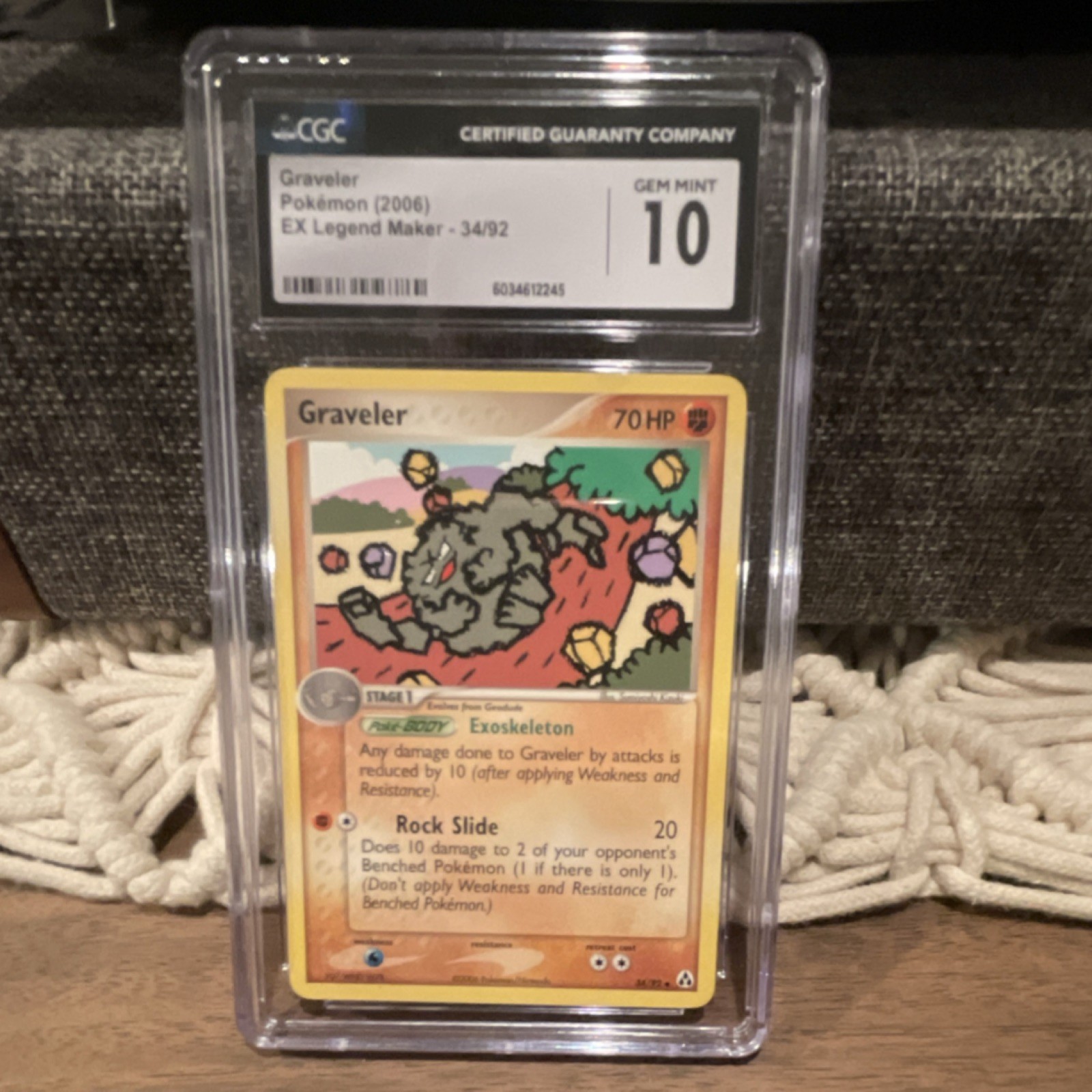 Pokémon TCG Graveler EX Legend Maker 34/92 CGC 10 Card Stock 2006