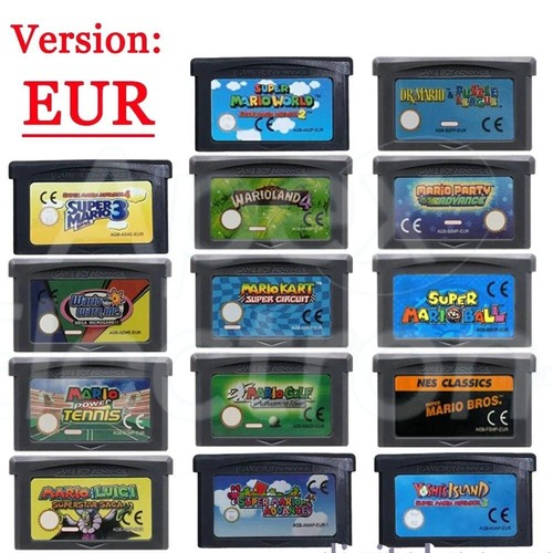 Super Mario GBA Game Cartridge Super Mario Series Advance Bros KartFor GBA/SP/DS - Picture 2 of 28