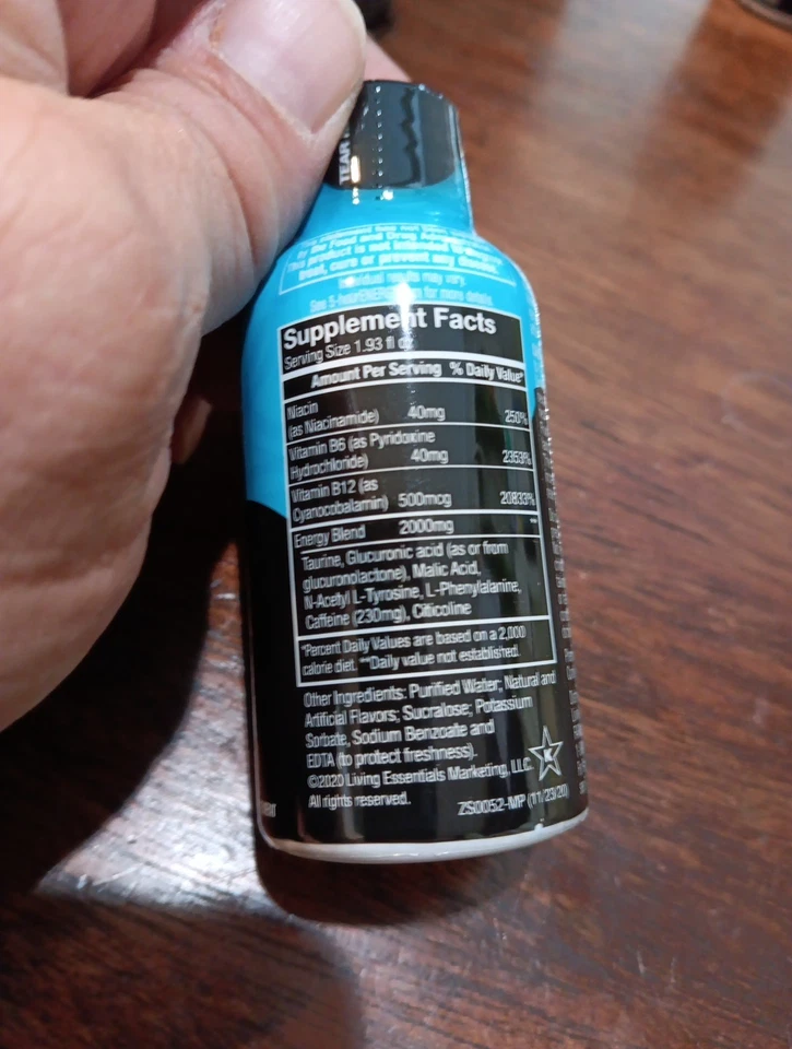 Frambuesa Azul 5 Hour Energy Extra Fuerte, 9 Cantidad Foto 3 de 3