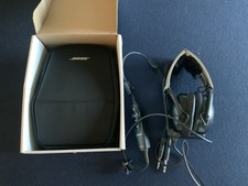 Bose X A10 Aviation Pilot Headset Dual GA Plug w/ Case