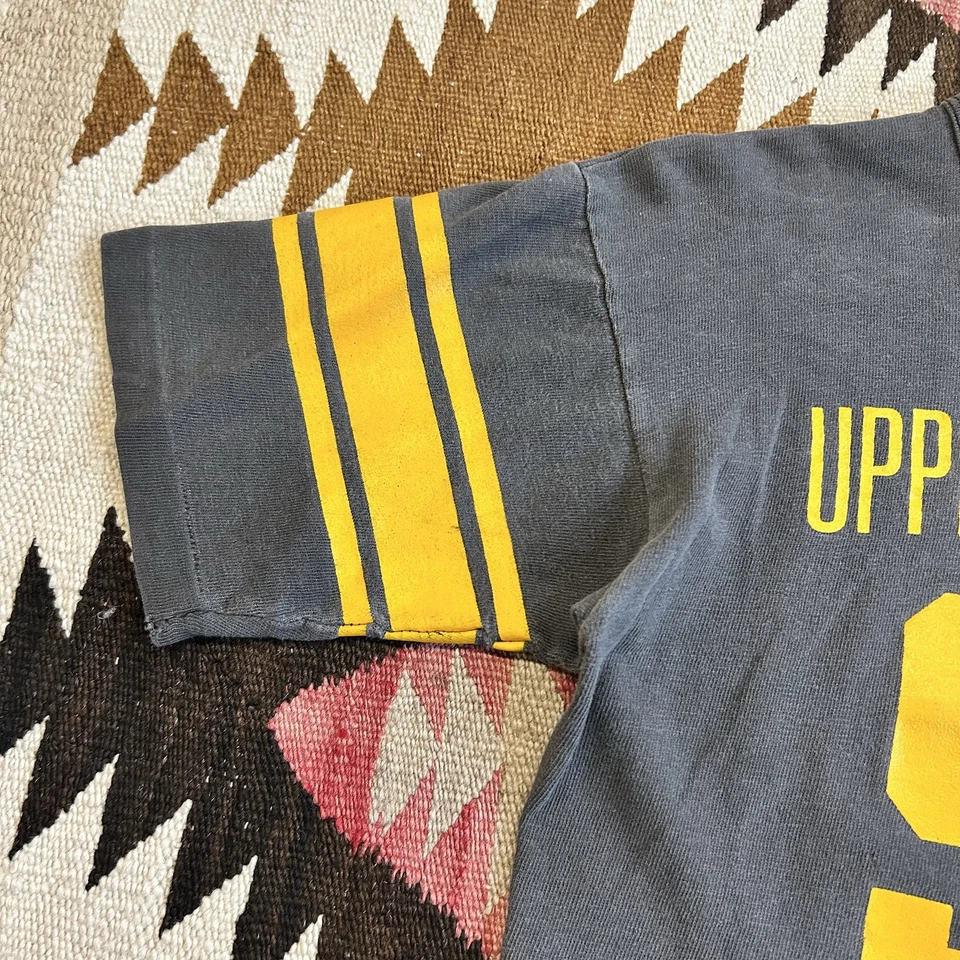 Camiseta Jersey Vintage Años 60 Champion Algodón 'Upper Arlington' Talla M - Negra Desteñida Foto 4 de 4