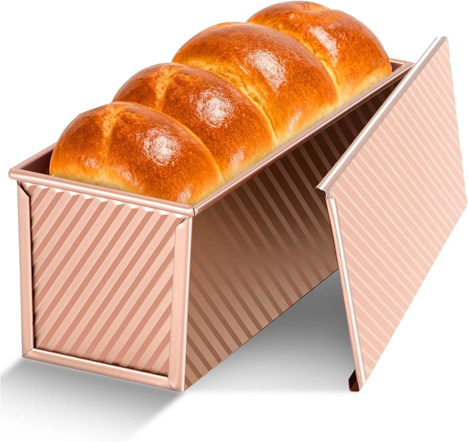 Pullman Loaf Pan with Lid 13x4 inch Premium 2.2LB Nonstick Sandwich Bread Loaf