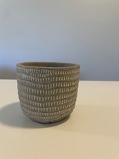 HomeGoods grau strukturierter Übertopf Topf 5” x 4,5”