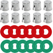 10PCS Car Battery Post Terminal Shims, Auto Lead Terminal Shim Caps with 12 Piec
