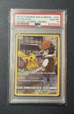 2019 Pokemon Sun & Moon Cosmic Eclipse Pikachu Full Art 241/236