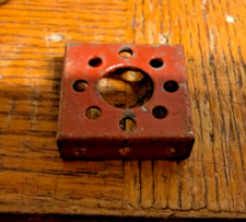 RARE ORIG A.C. GILBERT ERECTOR ZEPPELIN BUTT PLATE "HF"