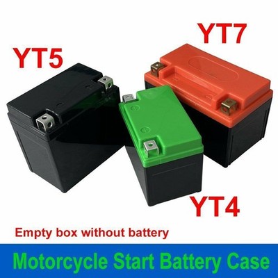 Motorcycle Start Battery Case YT4 YT5 YT7 for 12V 12.8V 4Ah- 30Ah LiFePO4 Box SP