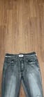 Y2K Helix Black Wash Slim Straight Jeans Mens 32x30 Gray Black Embroidered — photo 5