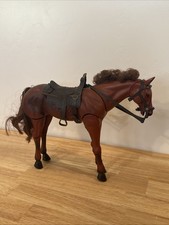 LOUIS MARX  CO.INC BROWN HORSE MOVEABLE HEAD AND LEGS