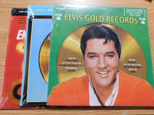 SEALED LP COMBO - Elvis Presley-Elvis' Golden Records Vol. 1, 3, 4 Sammler Gold