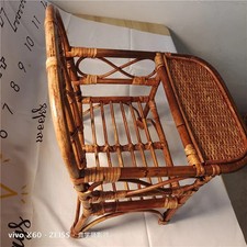 Baby Photography Prop Woven Rattan Study Table Shooting Accessories Rattan Chair
