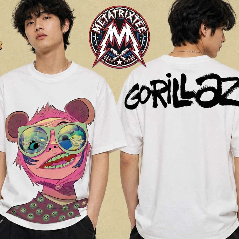 Gorillaz The Mountain Tour Summer 2026 3D T-Shirt