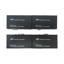 Lot of 4 Hall Research Technologies HRT Model UVA-2 UTP VGA/Audio 2 port Sender