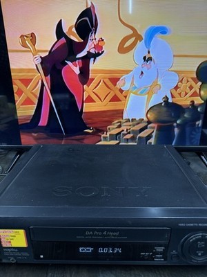 Sony SLV-495 VCR Plus VHS Player DA Pro 4 Head With Remote Tested & Working EUC
