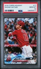 SHOHEI OHTANI 2018 TOPPS HOLIDAY #17 ROOKIE RC 🔥 PSA 10 💎 GEM MINT 📈 MVP 🐐