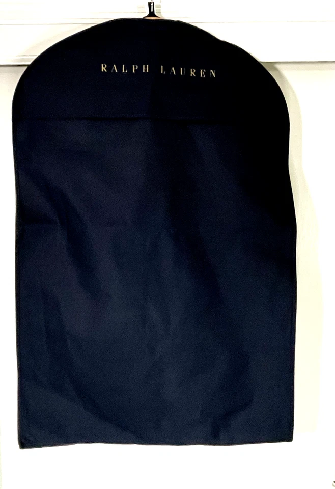 Ralph Lauren Largo 71" Bolso de Ropa Azul Marino con Cremallera para Vestido/Maxi Abrigo NUEVO Foto 3 de 3