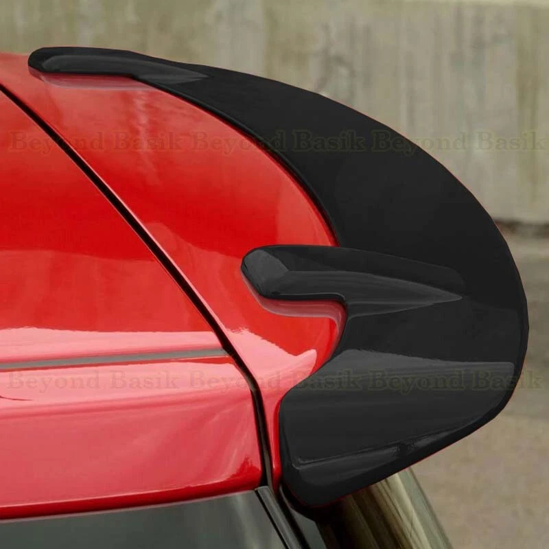 Alerón negro brillante para Scion xA 2004 2005 2006 estilo de fábrica puerta levadiza ala con L Foto 3 de 4