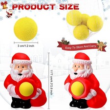 Christmas Santa Pop shooter Toy W/ Foam Balls
