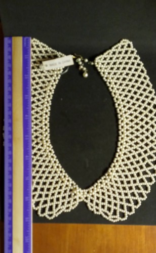 Vintage Perlen Peter Pan Halsband Halskette Neu mit Etikett - Bild 7 von 7