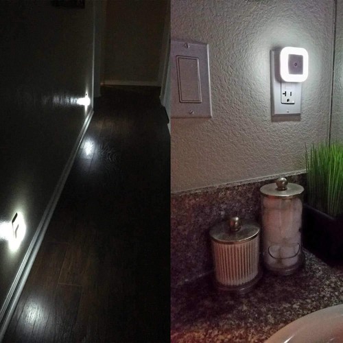 LED Night Light Lamp with Smart Sensor Dusk to Dawn Sensor Daylight White - Picture 3 of 8