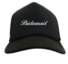 Bridesmaid - Bachelorette Party Celebration Marriage Solid Trucker Hat