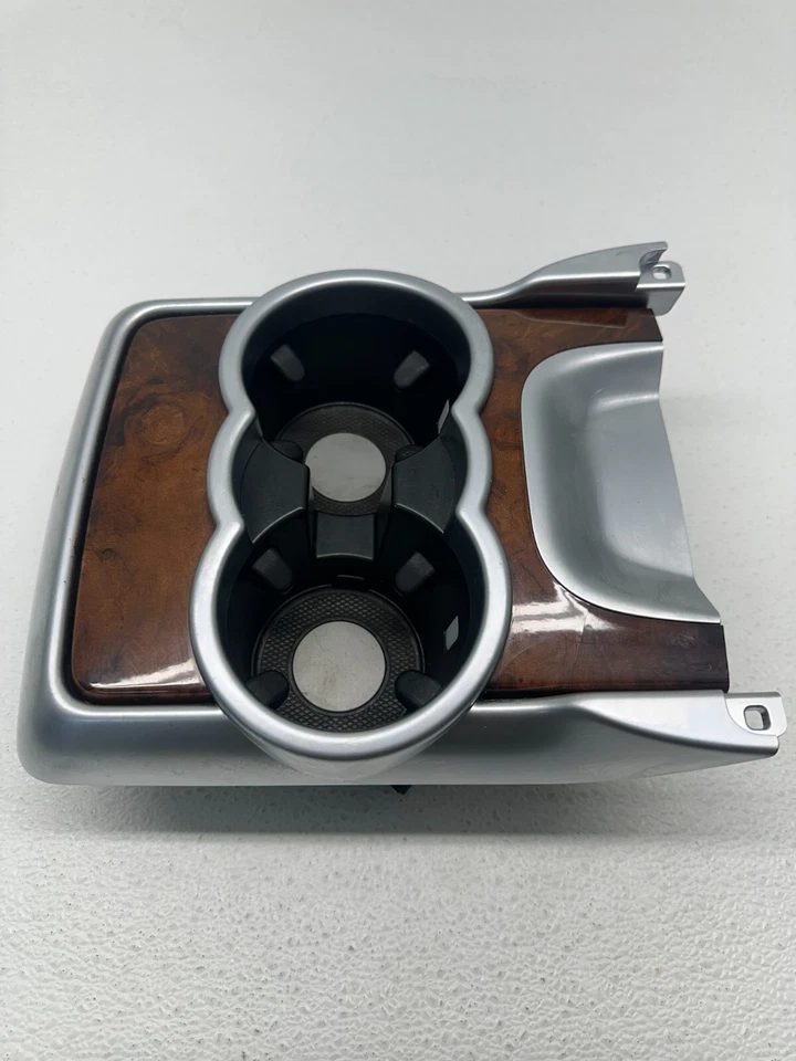 Mercedes-Benz R350 W251 2007-2013 consola central portavasos madera grano OEM Foto 3 de 4