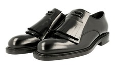 HIGH END PRADA OXFORD FRINGE FORMAL SHOES 2EA124 BLACK NEW US 10 EU 43 43,5
