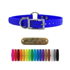 3/4" Solid Premium Glow Tuff Center Ring Dog Collar