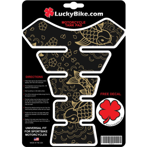 Lucky Koi Segmented Gas Tank Pad Universal Sticker Protector Scrape Pond - Picture 1 of 1