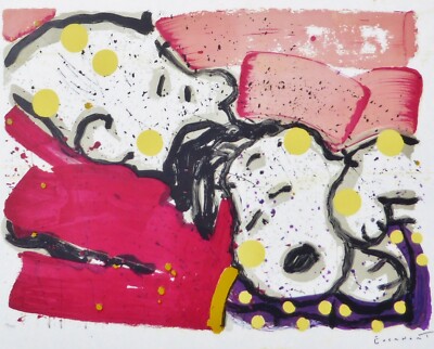 TOM EVERHART MELLOW JELLO Snoopy Charlie Brown PEANUTS Hand signed