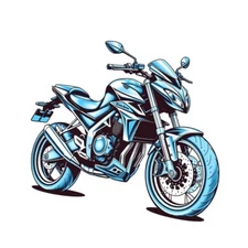 Digital picture Art Drawing  Motor Bike of PNG printable file