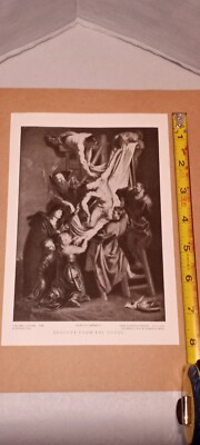 DESCENT FROM THE CROSS THE PERRY PICTURE 636 FROM PAINTING BY ROBENS, BOSTON ED.