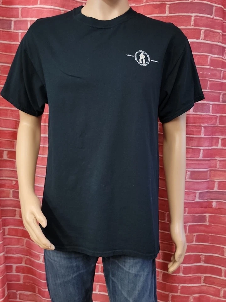 Camiseta Vaquera Up Skeleton Negra Manga Corta Talla L #R2 Foto 3 de 4