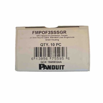 Panduit FMPOF3SSSGR Fiber LC-UPC SPLICE-ON Connectors SINGLE MODE (10) Pc Green