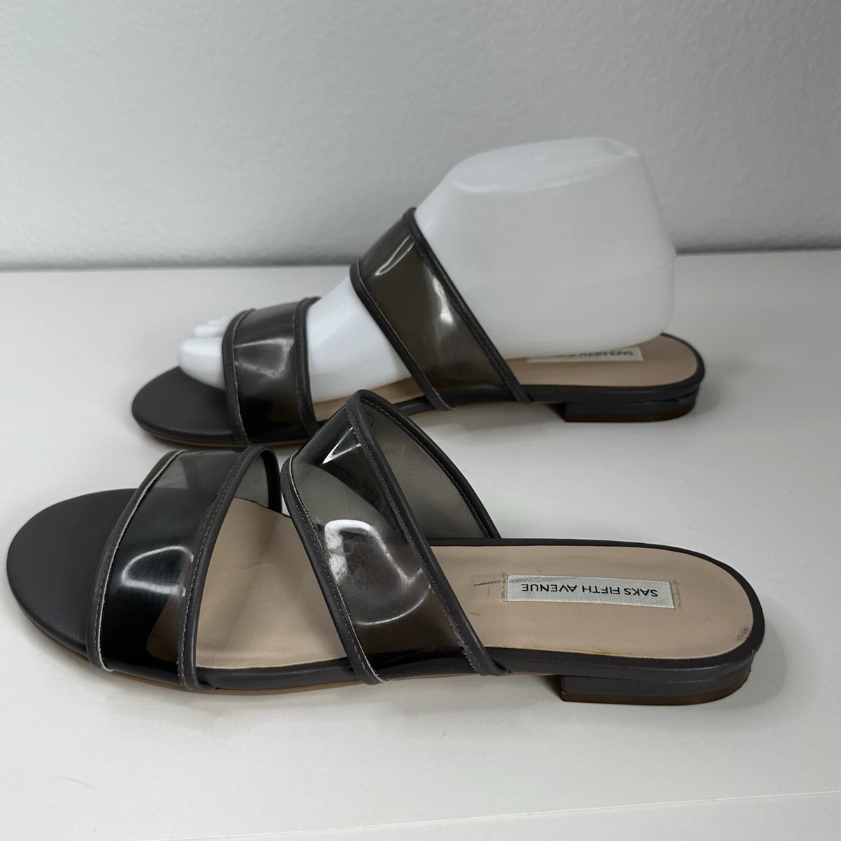 Saks Fifth Avenue Leather Sandals Sz 10M Saks Fifth Avenue Leather Sandals | Saks Fifth Avenue main image 3