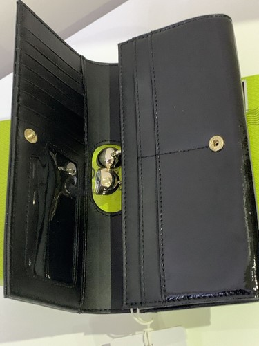BNWT Ted Baker Elador Crinkle Patent Bobble Matinee Purse With Tags,Color Black. - Picture 7 of 11