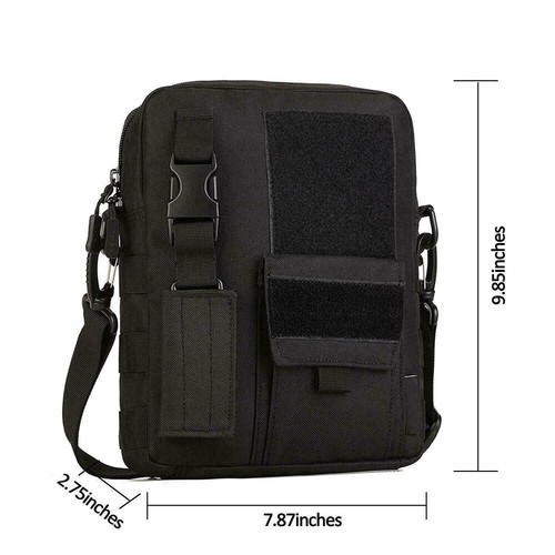 Molle Mochila Táctica iPad Bolso de Hombro Bolso Mensajero Exterior Camping - Imagen 23 de 33